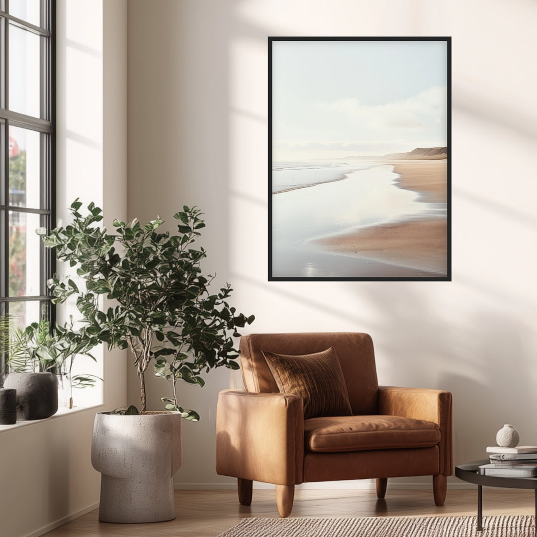 Strandlandschaft am Abend Poster Landschaft – mattes Kunstdruck-Papier – Ansicht 4
