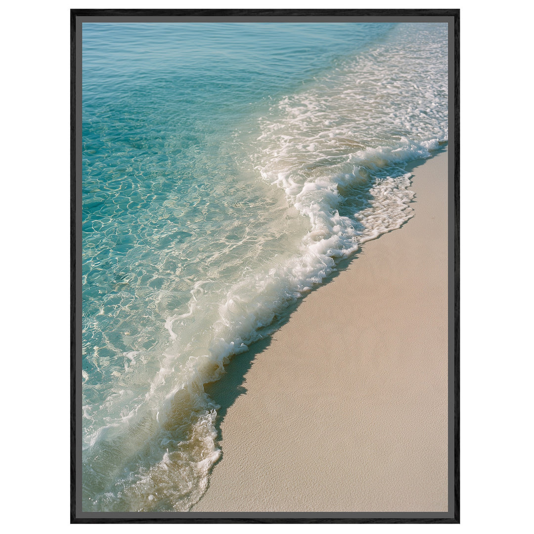 Türkise Welle am Strand Leinwandbild – Leinwandbild