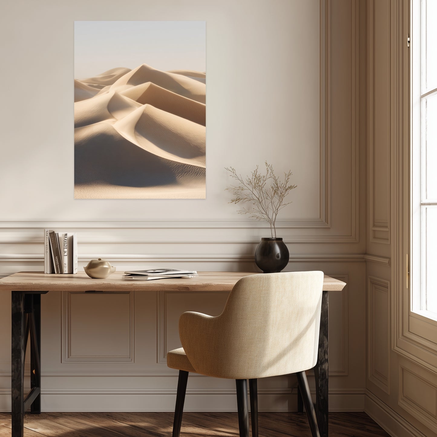 Weite Sandflächen ruhig Poster