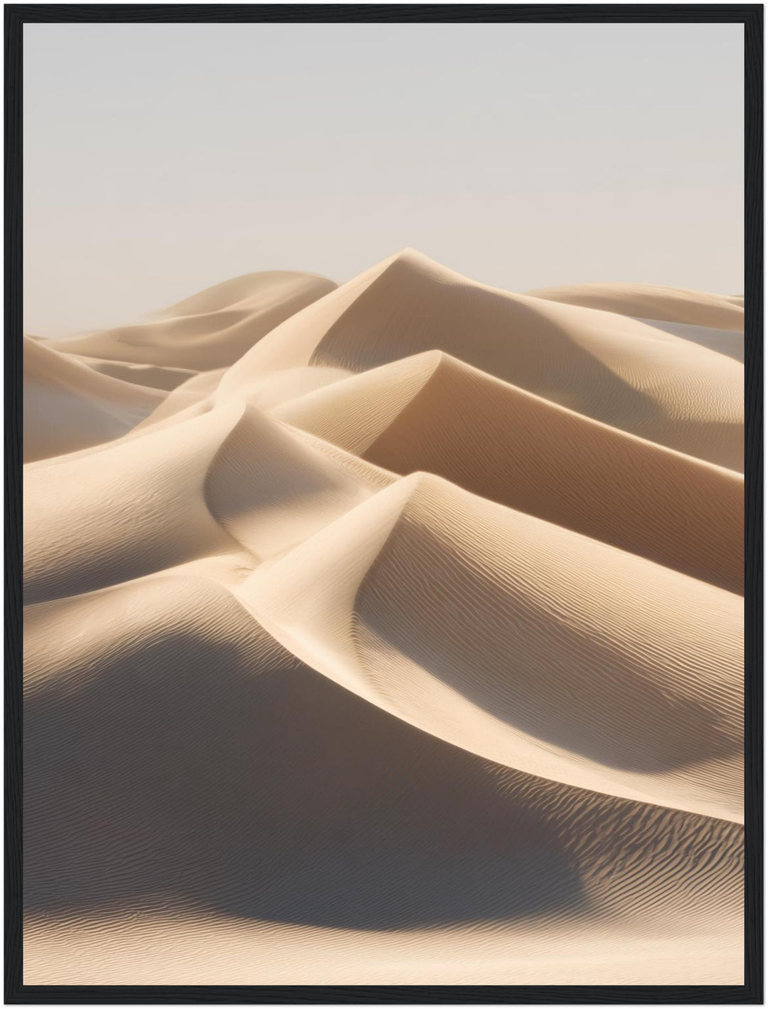 Weite Sandflächen ruhig Poster abstrakt – mattes Kunstdruck-Papier – Ansicht 5