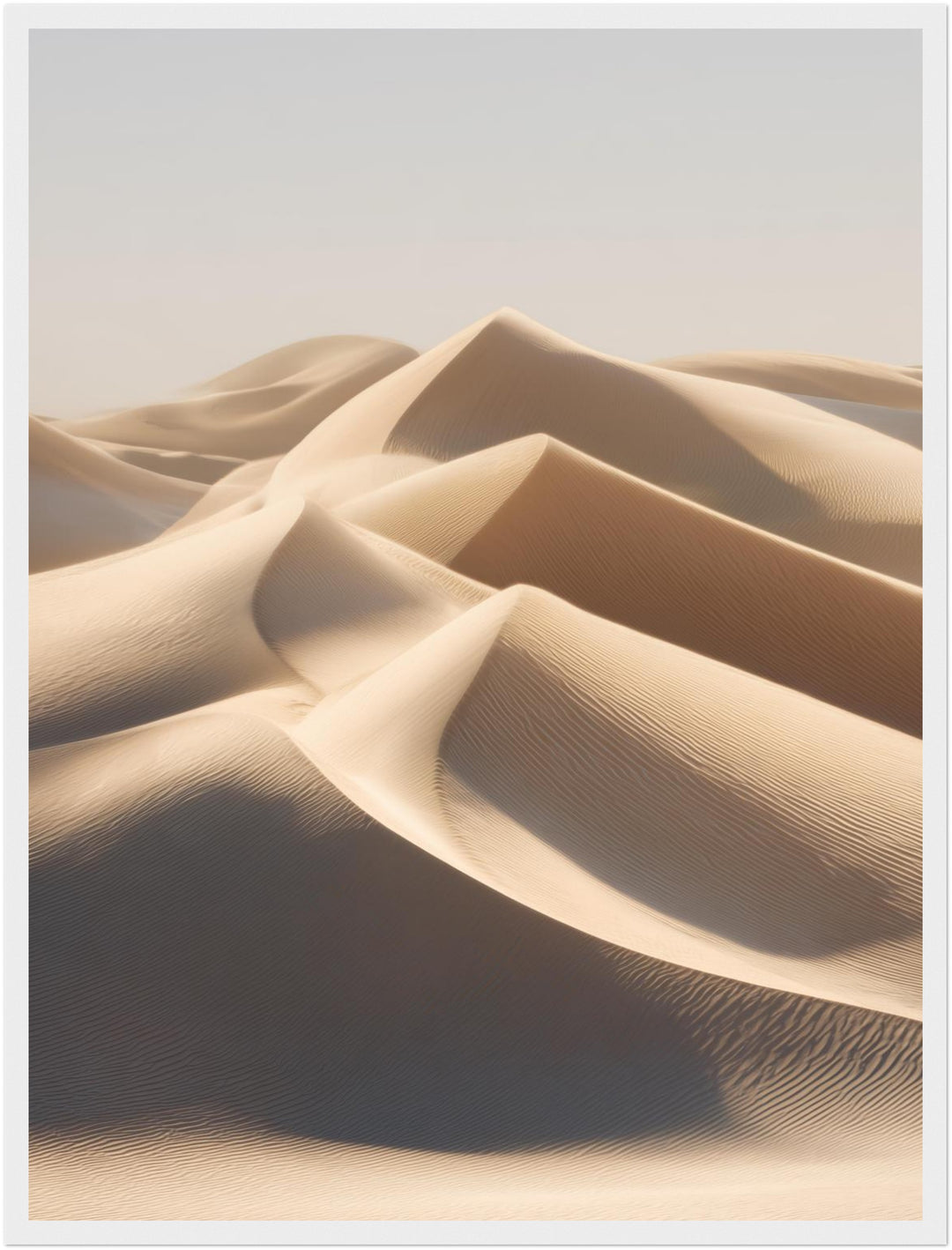 Weite Sandflächen ruhig Poster abstrakt – mattes Kunstdruck-Papier – Ansicht 6