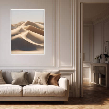 Weite Sandflächen ruhig Poster