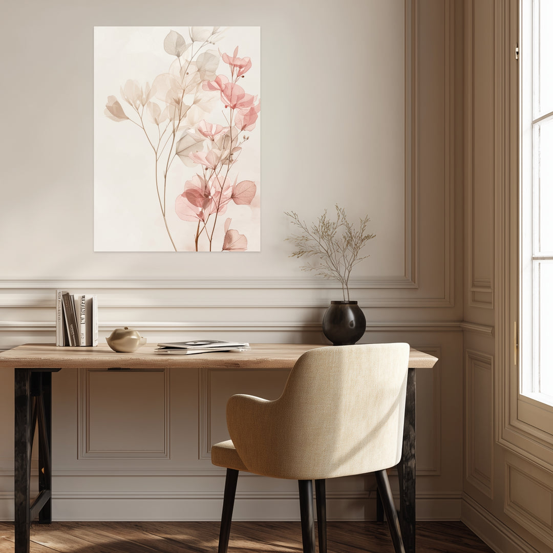 Zarte Blütenimpression Poster Landschaft – mattes Kunstdruck-Papier – Ansicht 3