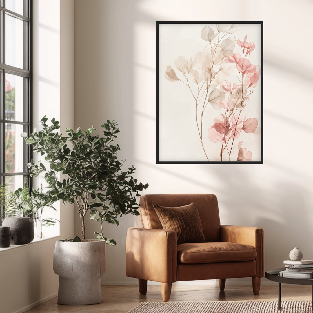 Zarte Blütenimpression Poster Landschaft – mattes Kunstdruck-Papier – Ansicht 2