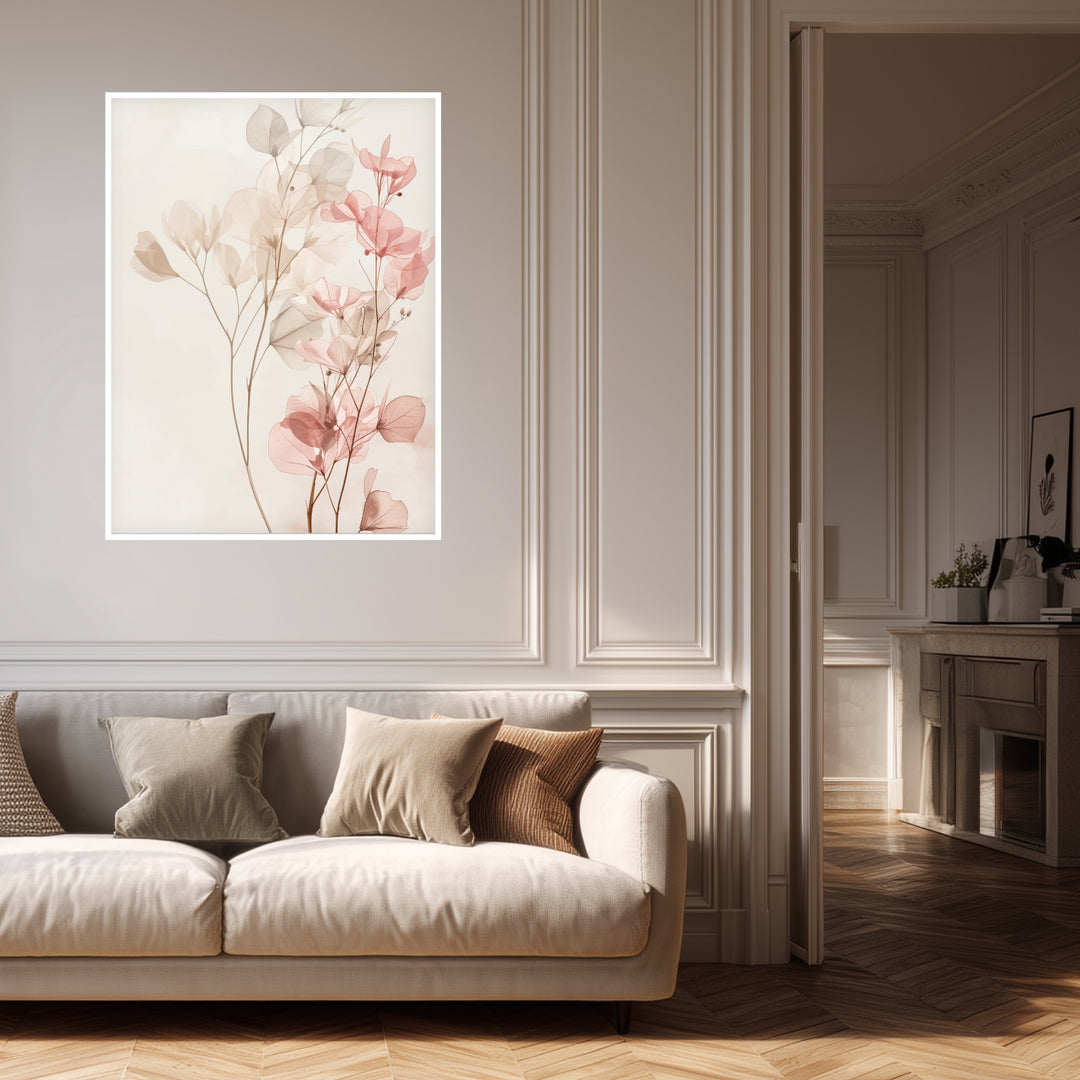 Zarte Blütenimpression Poster Landschaft – mattes Kunstdruck-Papier – Ansicht 4