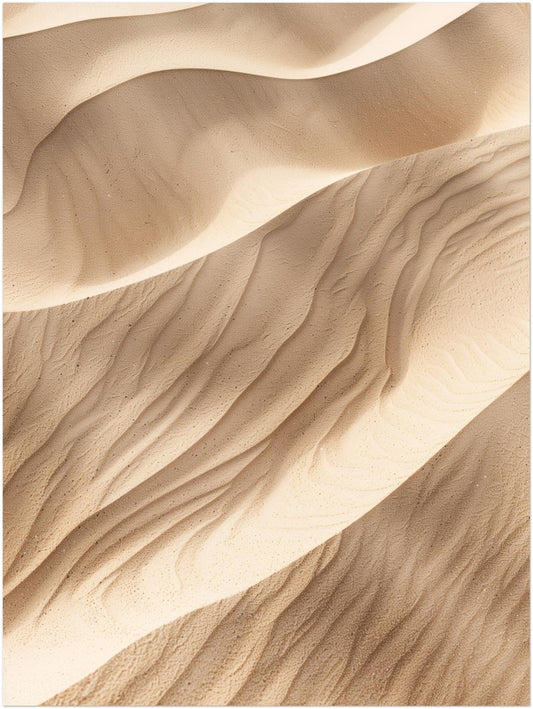 Sanfte Sanddünen im Licht Poster