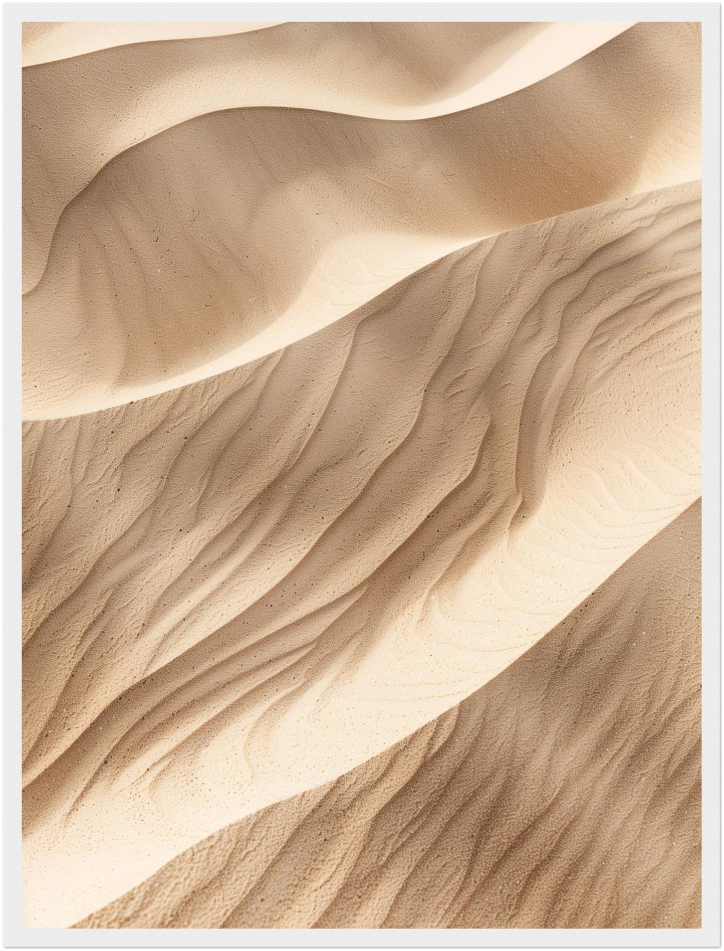 Sanfte Sanddünen im Licht Poster