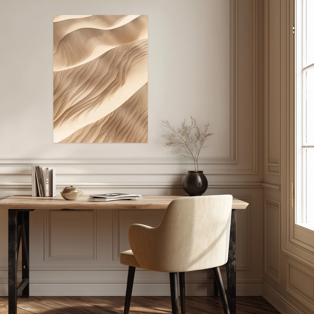 Sanfte Sanddünen im Licht Poster abstrakt – mattes Kunstdruck-Papier – Ansicht 2