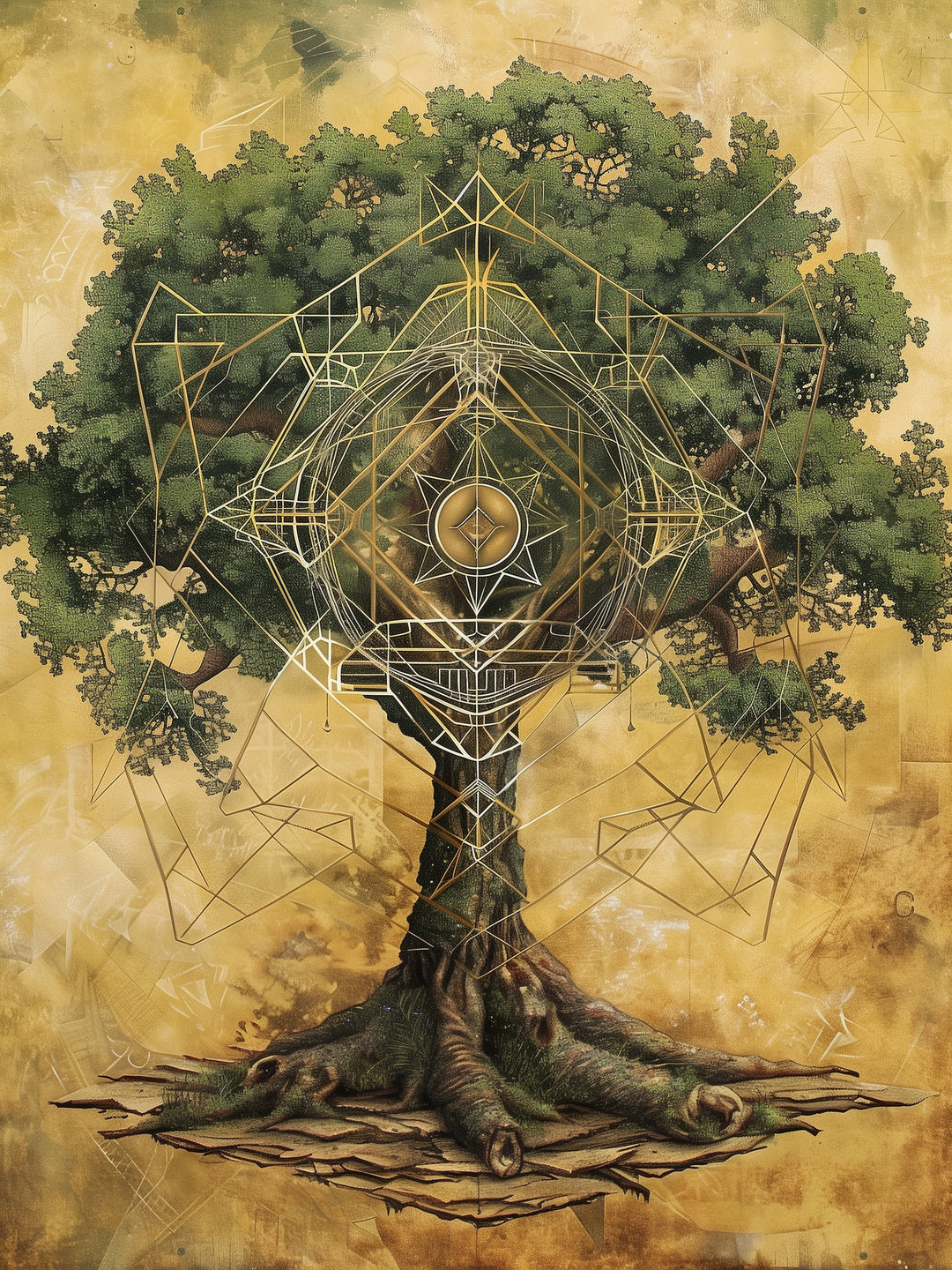 Lebensbaum der Harmonie spirituell – Wandkunst