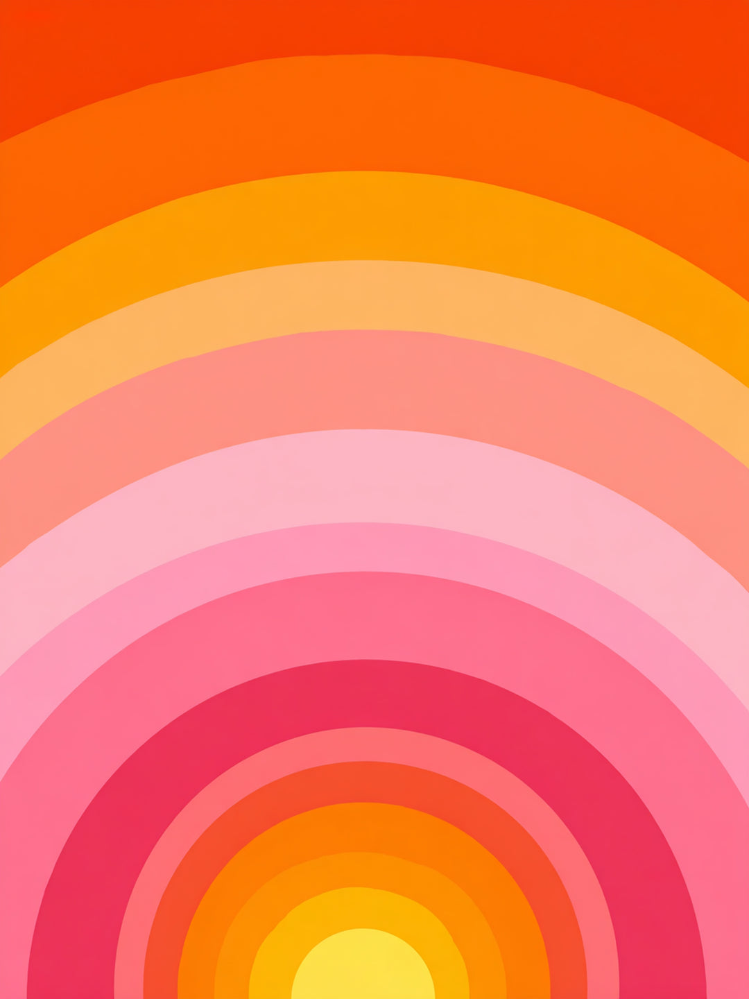 Regenbogen Kreise Dopamin – Wandkunst
