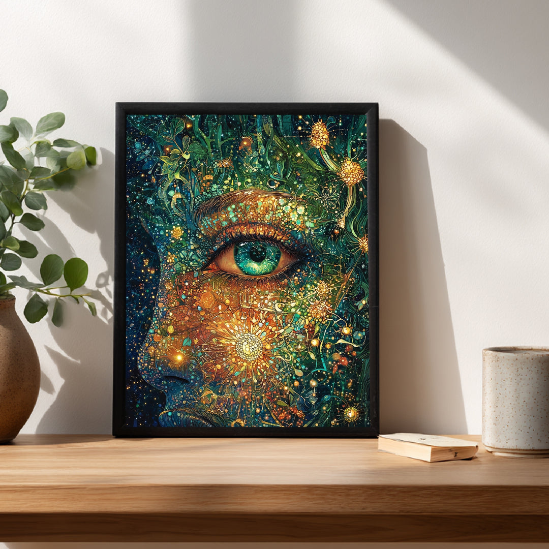 Kosmisches Erwachen Poster spirituell – mattes Kunstdruck-Papier – Ansicht 2