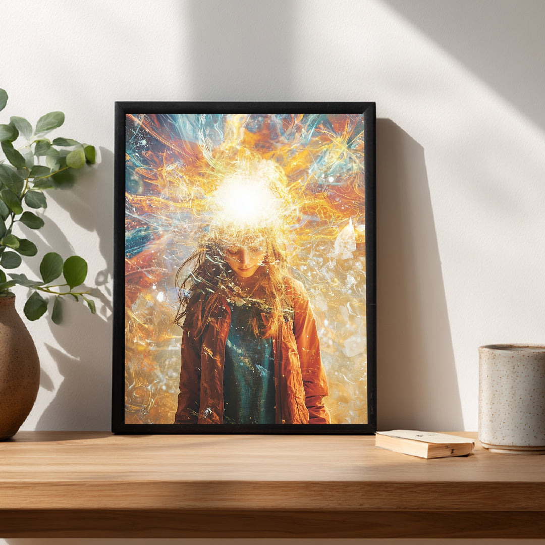 Inneres Leuchten Poster spirituell – mattes Kunstdruck-Papier – Ansicht 2
