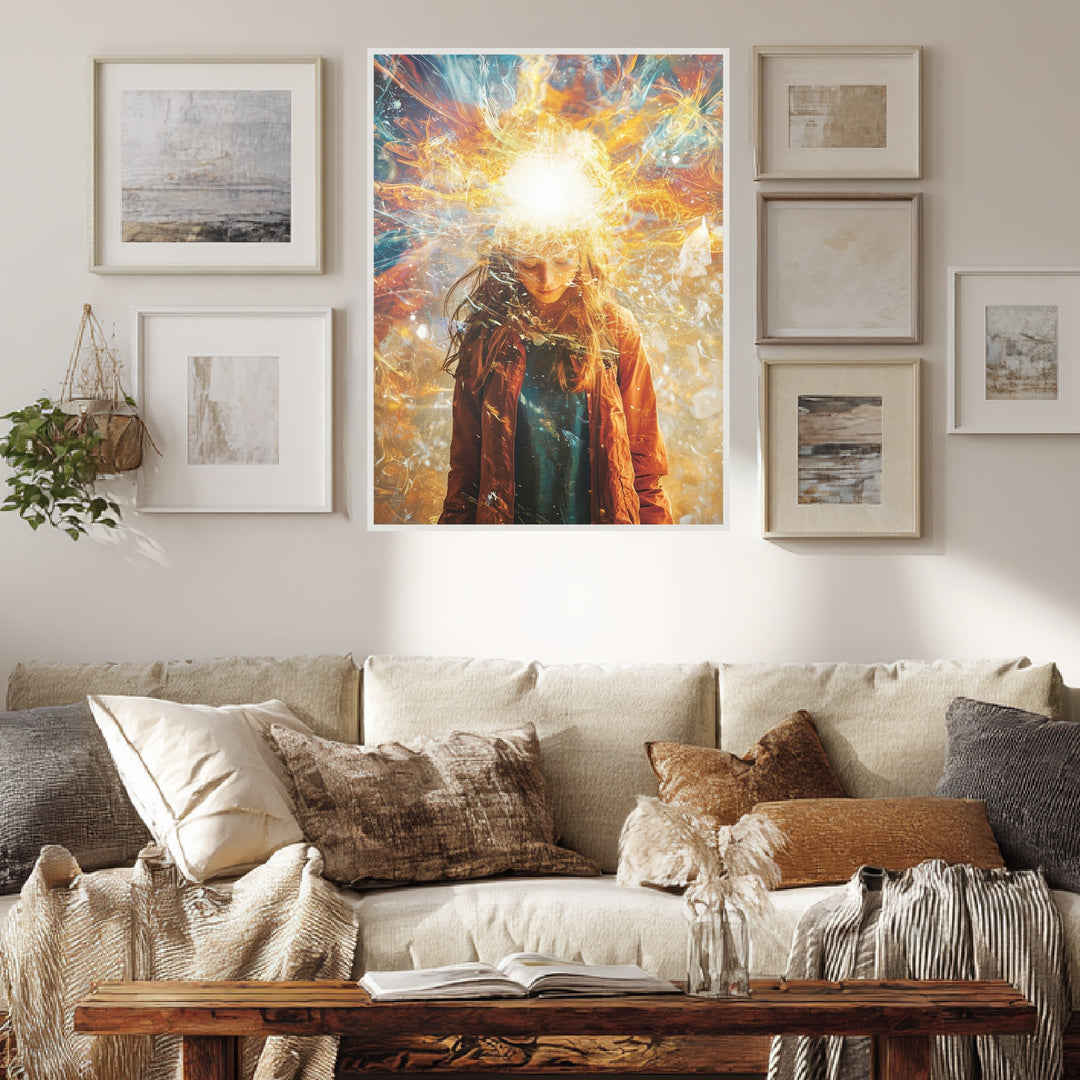 Inneres Leuchten Poster spirituell – mattes Kunstdruck-Papier – Ansicht 4