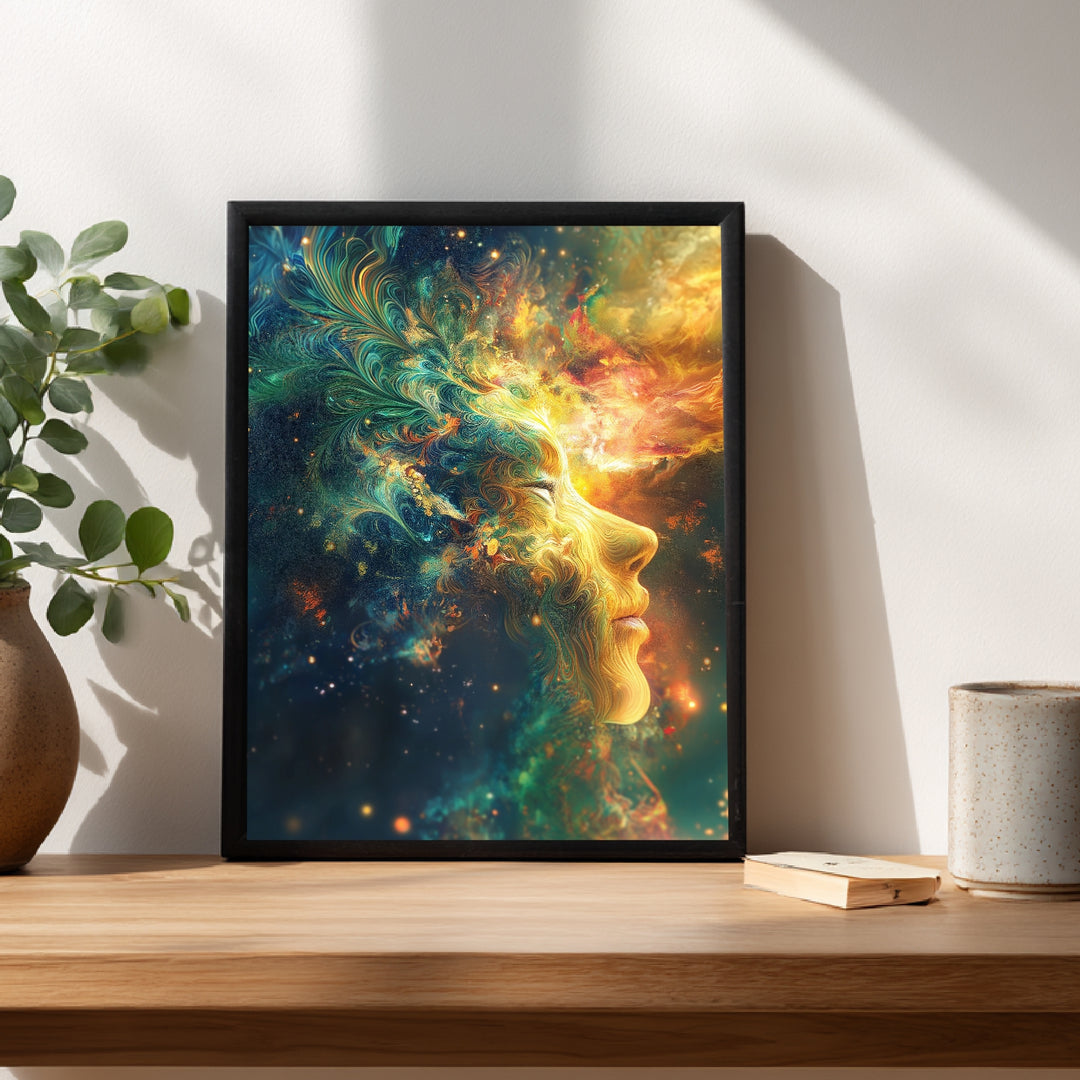 Kosmische Harmonie Poster spirituell – mattes Kunstdruck-Papier – Ansicht 2