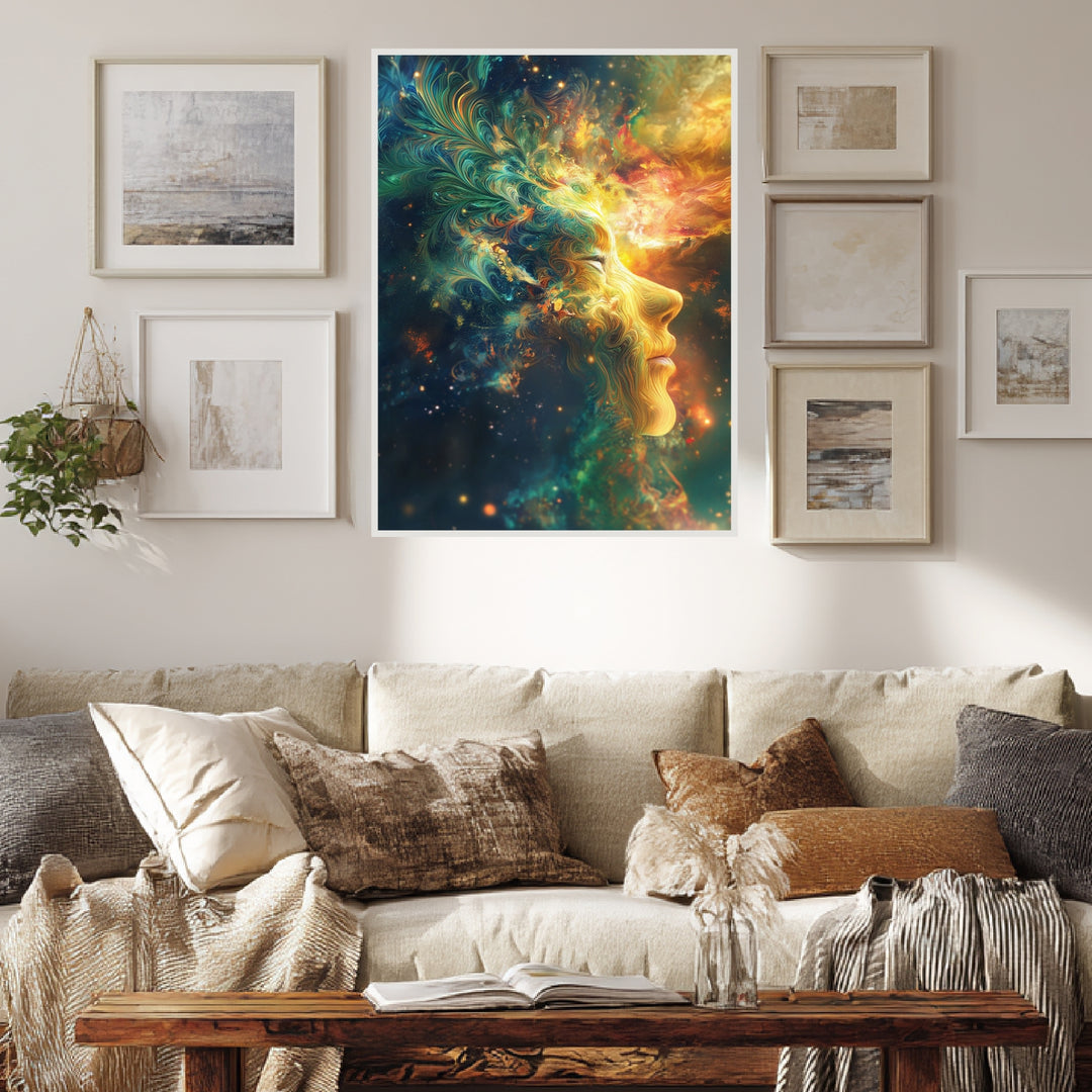 Kosmische Harmonie Poster spirituell – mattes Kunstdruck-Papier – Ansicht 4
