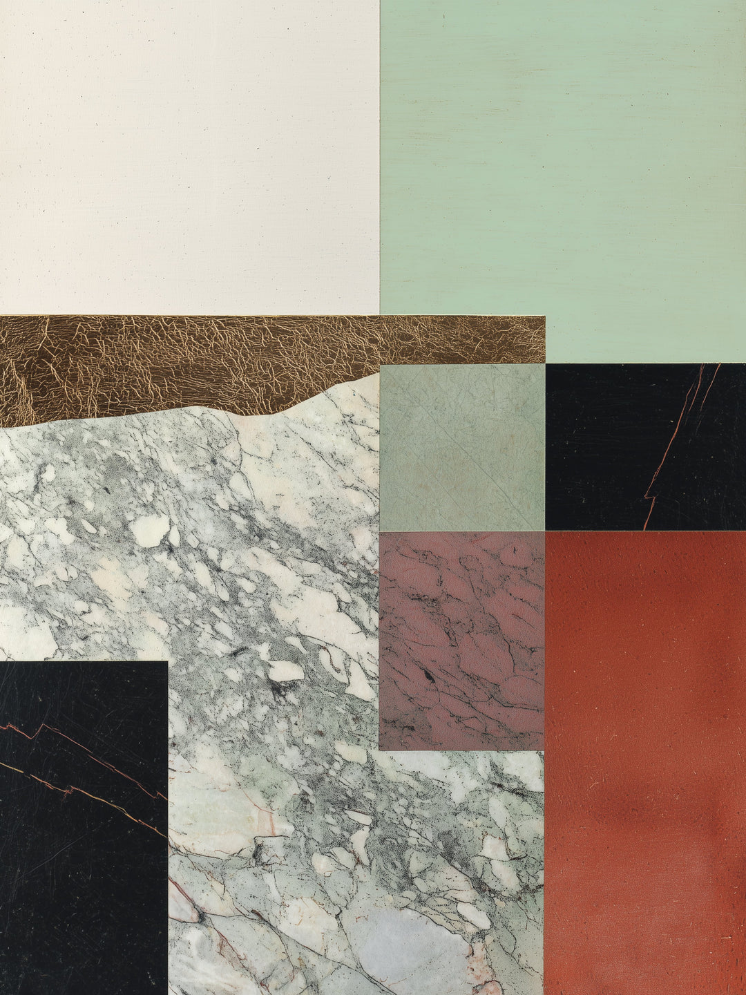 Marmor Geometrie abstrakt – Wandkunst