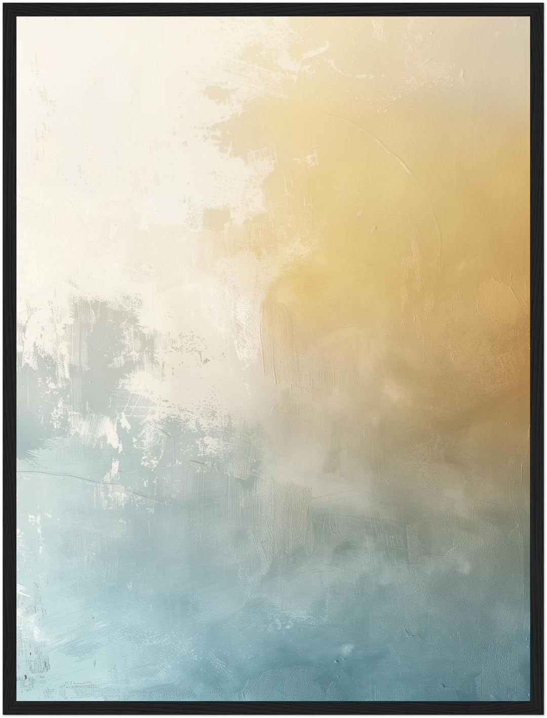 Sanfte Farbverläufe in Beige und Blau Poster abstrakt – mattes Kunstdruck-Papier – Ansicht 6
