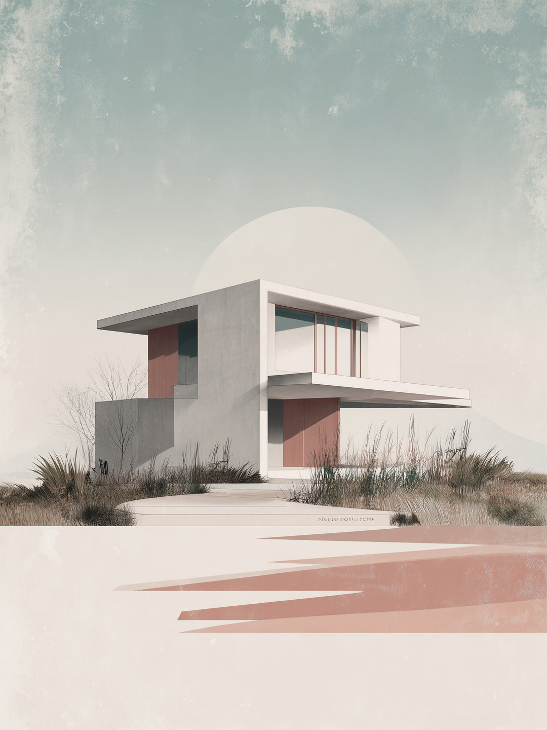 Modernes Haus  – Wandkunst