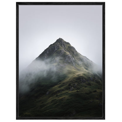Nebliger Berggipfel Leinwand
