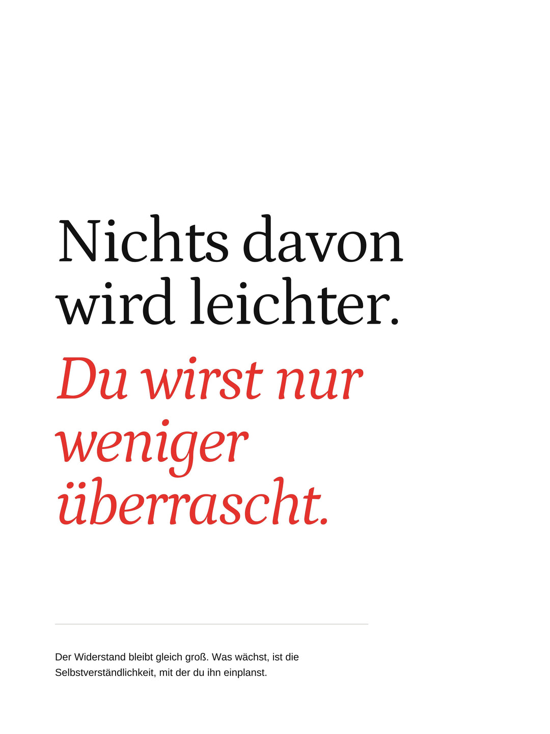 Widerstand wird Gewohnheit Poster – Wandbild