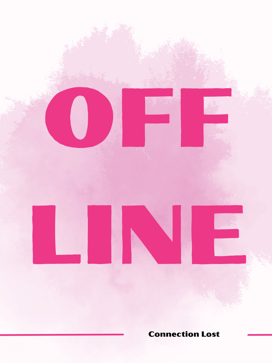 Offline Schriftzug Dopamin – Wandkunst