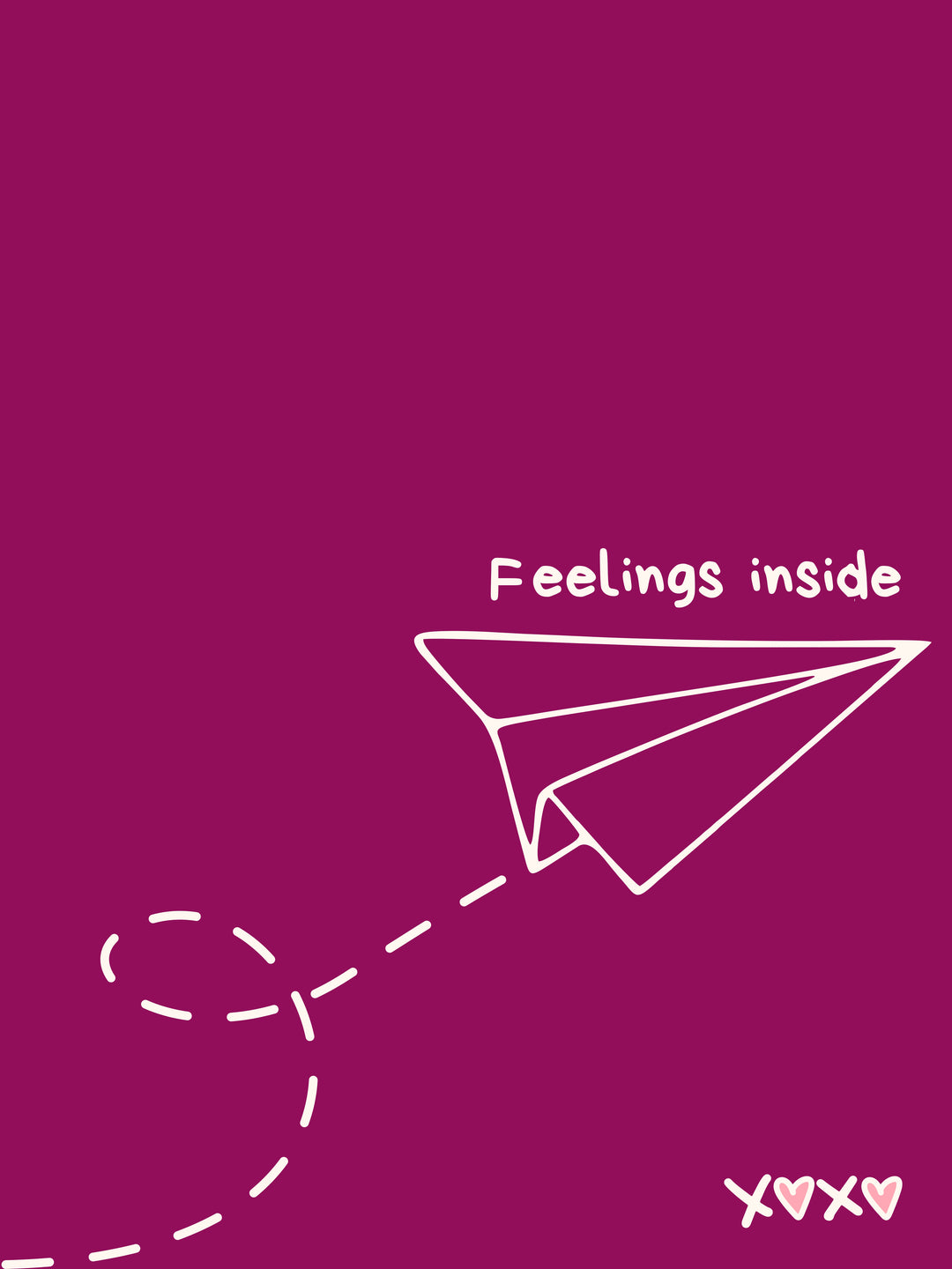 Papierflieger Feelings Inside Dopamin – Wandkunst