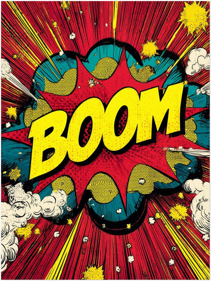Comic-Explosion Boom Poster