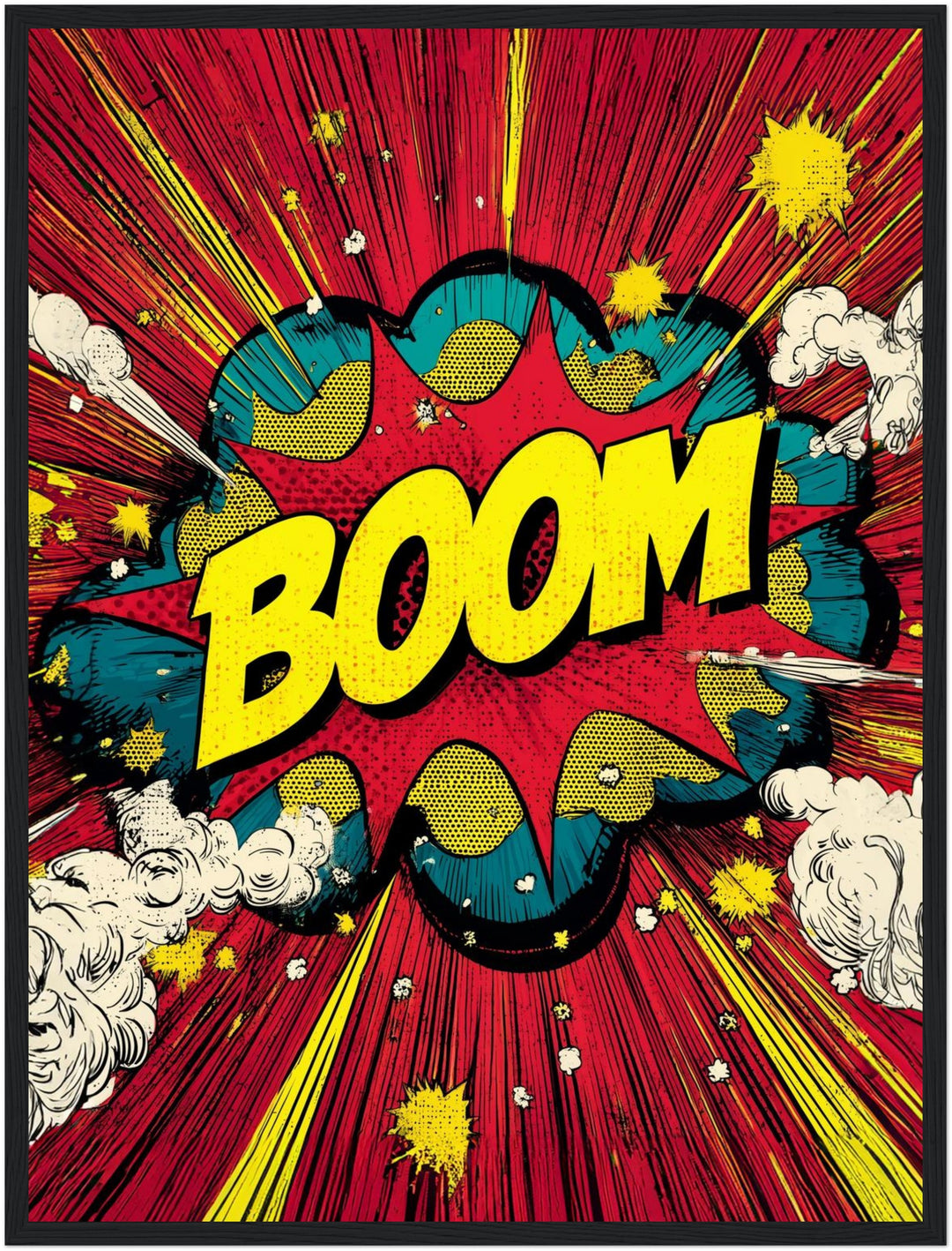 Comic-Explosion Boom Poster Pop Art – mattes Kunstdruck-Papier – Ansicht 6