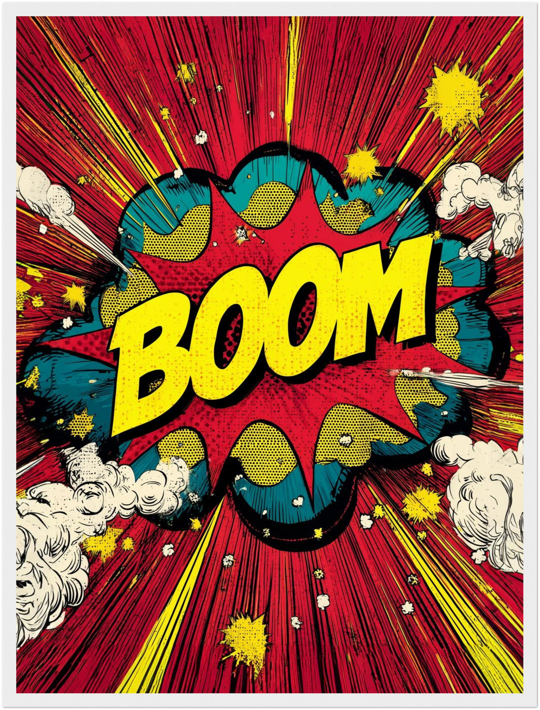 Comic-Explosion Boom Poster Pop Art – mattes Kunstdruck-Papier – Ansicht 5