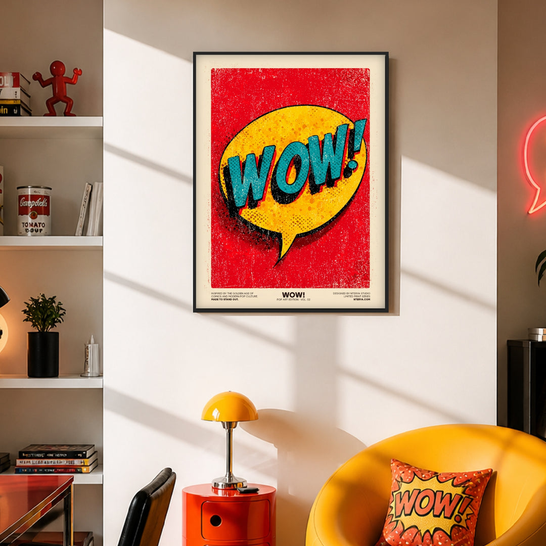 Ausdruck des Staunens Poster Pop Art – mattes Kunstdruck-Papier – Ansicht 2