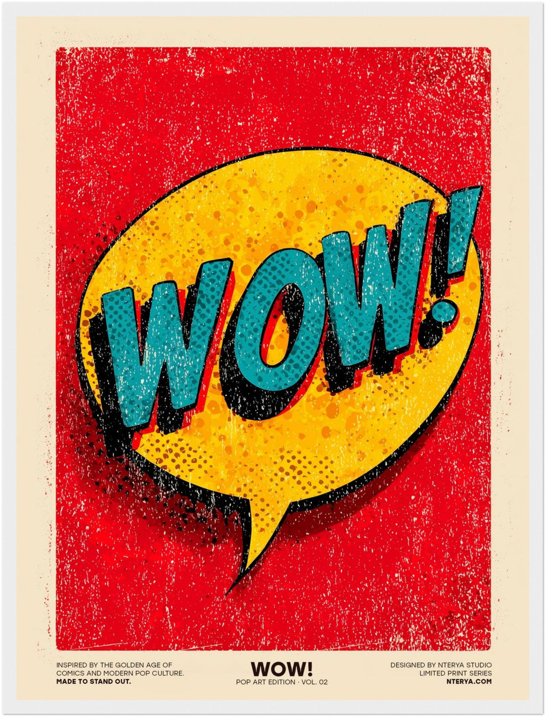 Ausdruck des Staunens Poster Pop Art – mattes Kunstdruck-Papier – Ansicht 6