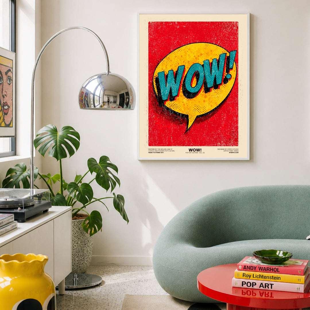 Ausdruck des Staunens Poster Pop Art – mattes Kunstdruck-Papier – Ansicht 4