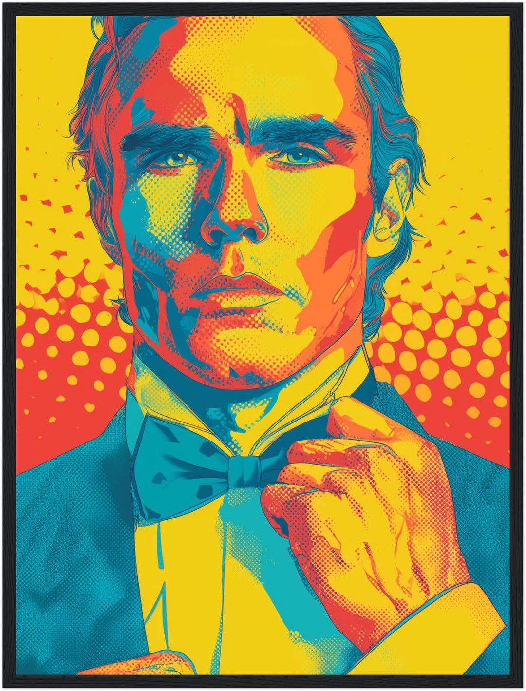 Formelles Männerporträt Poster Pop Art – mattes Kunstdruck-Papier – Ansicht 5