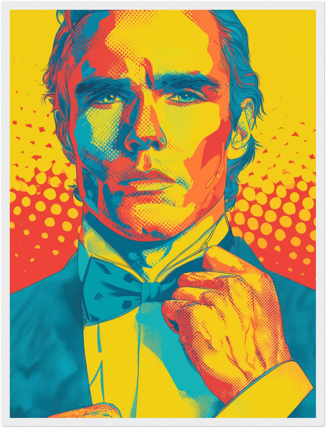 Formelles Männerporträt Poster Pop Art – mattes Kunstdruck-Papier – Ansicht 6