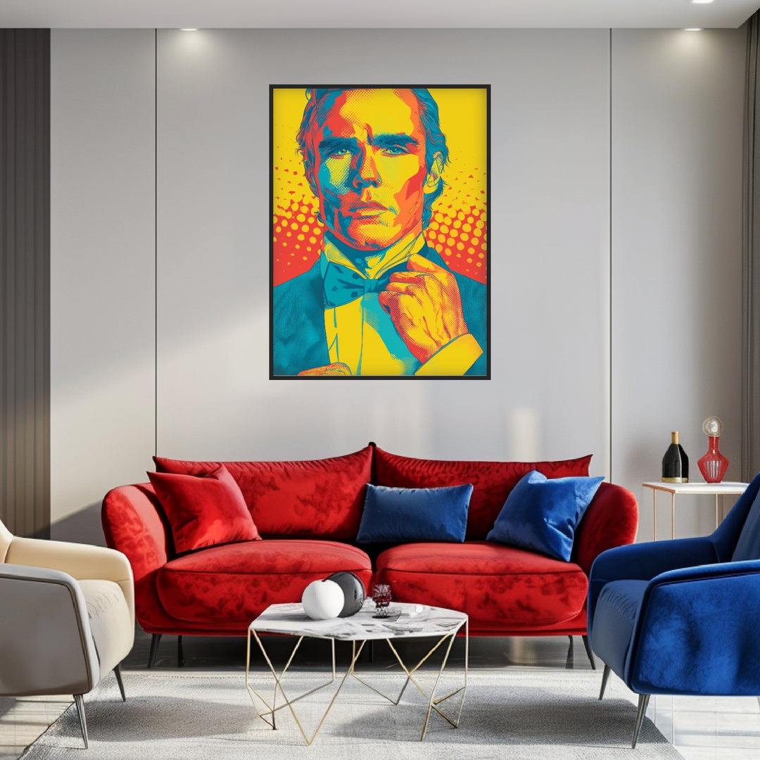 Formelles Männerporträt Poster Pop Art – mattes Kunstdruck-Papier – Ansicht 3