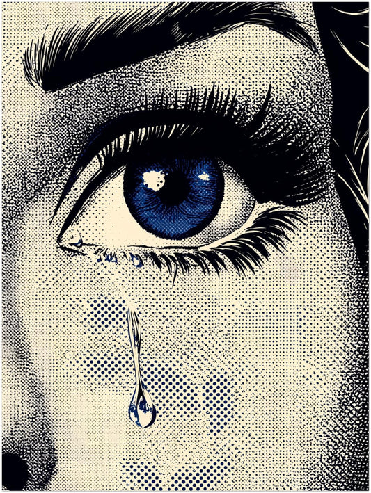 Frau Auge Träne Poster