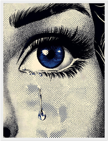 Frau Auge Träne Poster