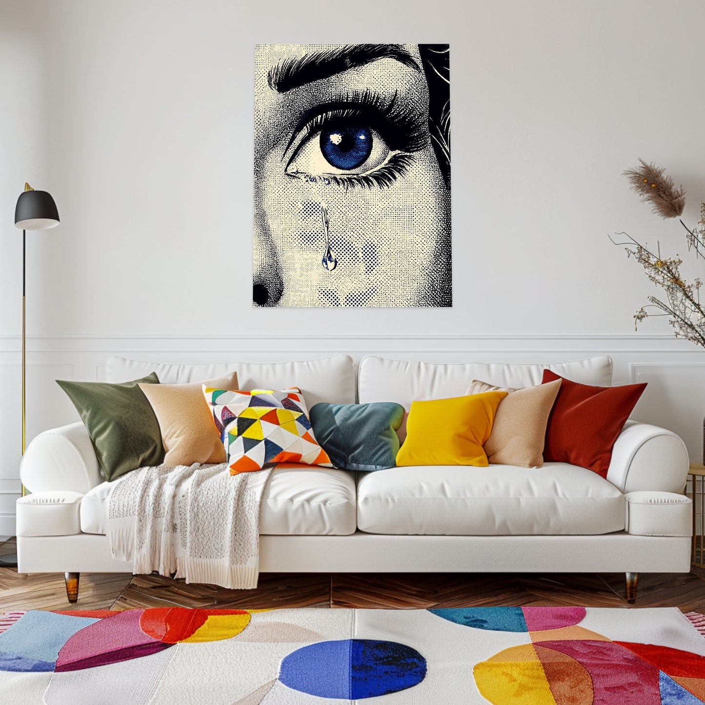 Frau Auge Träne Poster