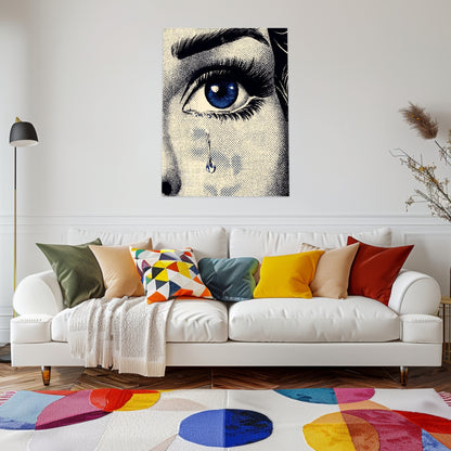 Frau Auge Träne Poster