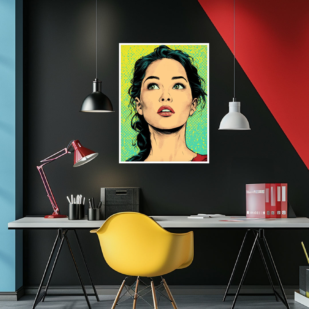 Frau stiller Moment Poster abstrakt – mattes Kunstdruck-Papier – Ansicht 4