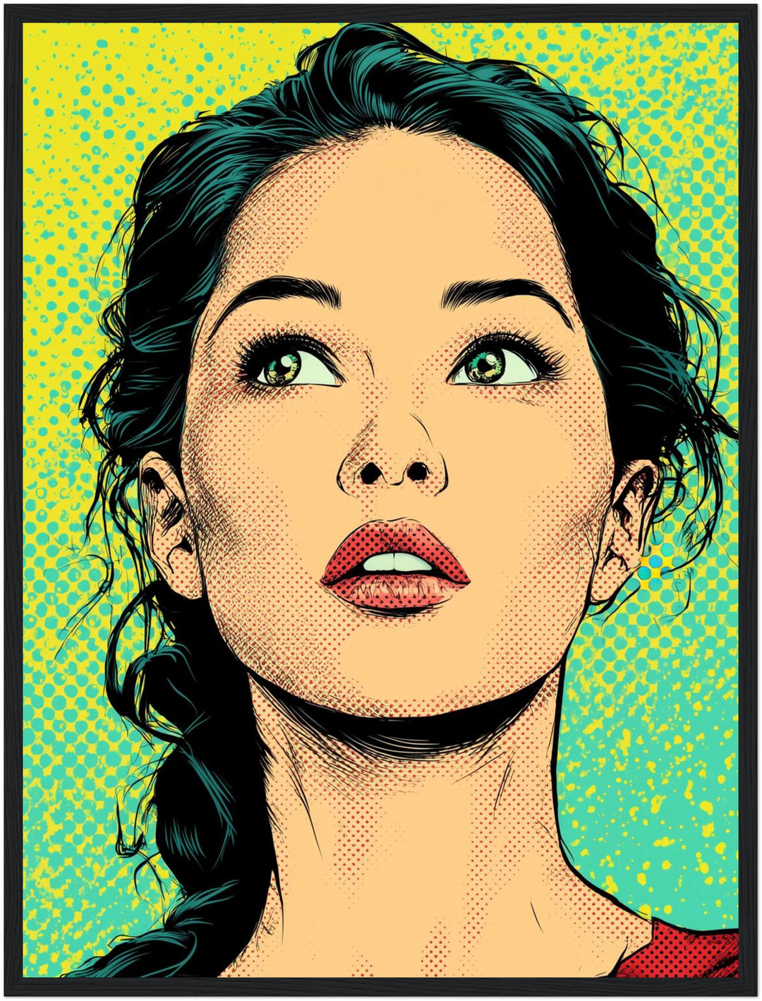 Frau stiller Moment Poster abstrakt – mattes Kunstdruck-Papier – Ansicht 6