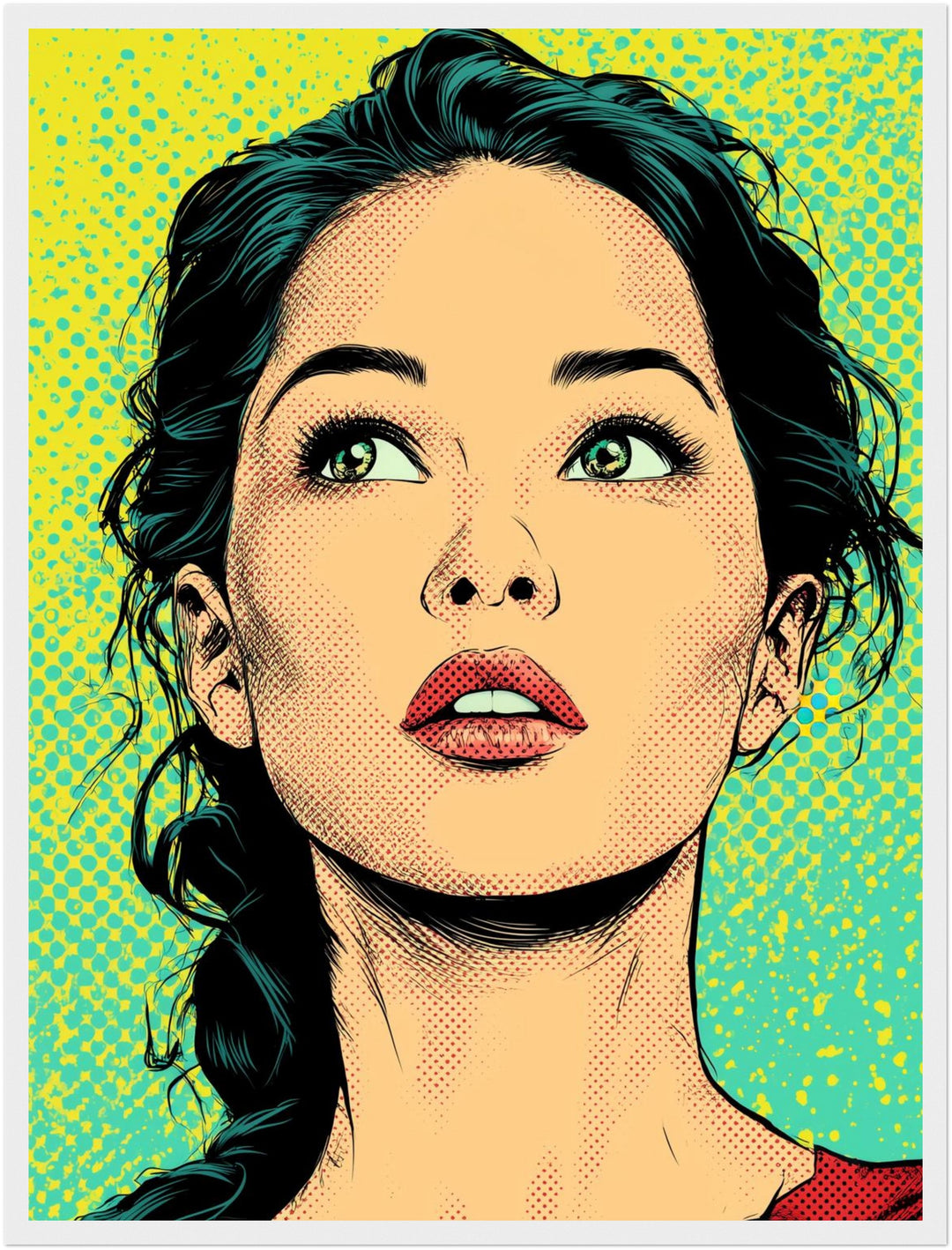 Frau stiller Moment Poster abstrakt – mattes Kunstdruck-Papier – Ansicht 5