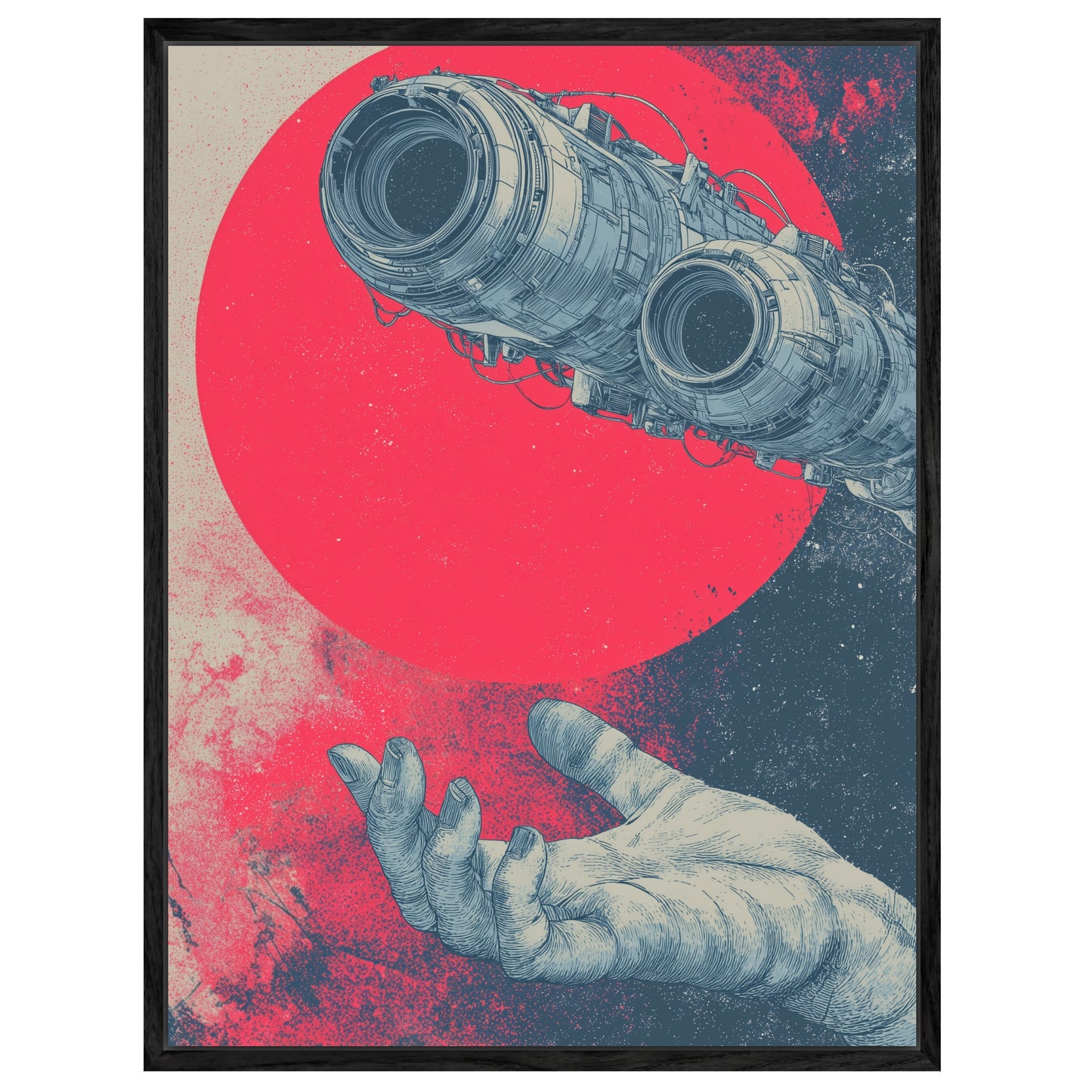 Hand Und Lauf Leinwandbild