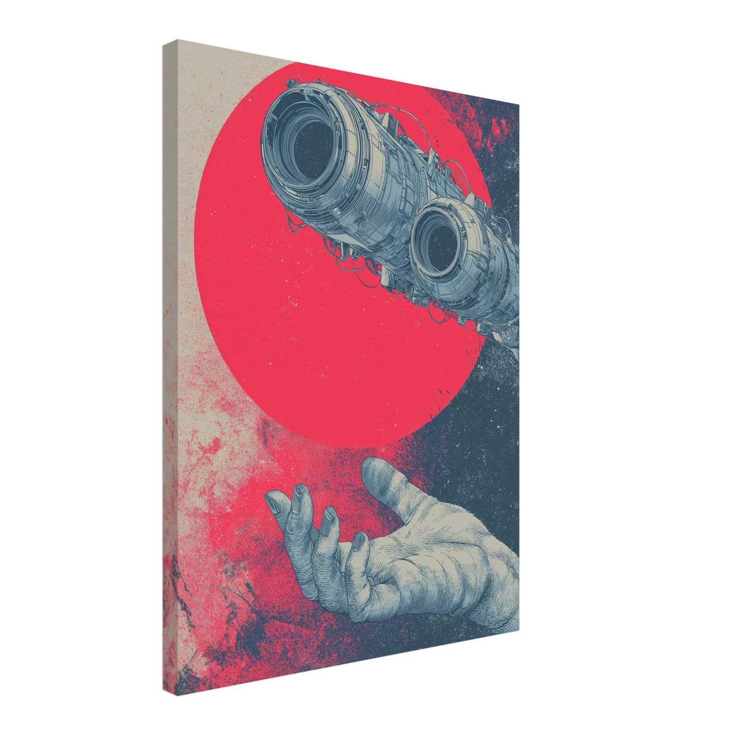 Hand Und Lauf Leinwandbild