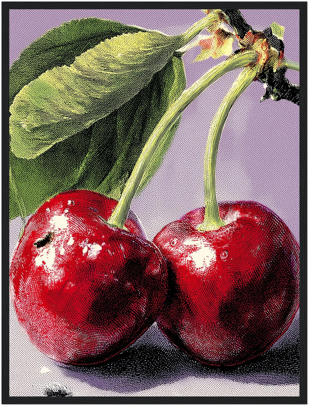 Kirschen im Pop Art Stil Poster Pop Art – mattes Kunstdruck-Papier – Ansicht 5