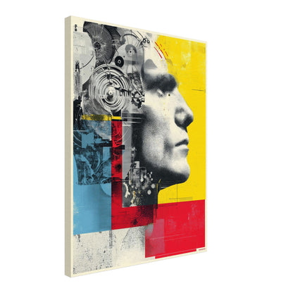 Roboter Mensch Fusion Leinwandbild