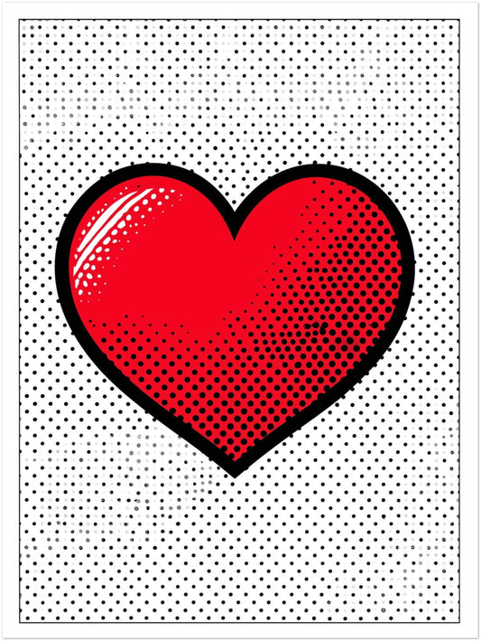 Rotes Herz Symbol Poster