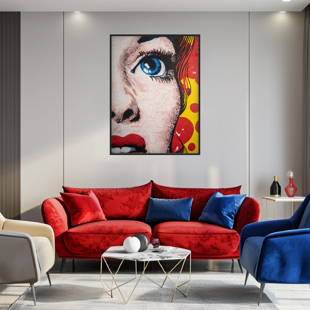 Fasziniert blaue Augen Poster Pop Art – mattes Kunstdruck-Papier – Ansicht 4