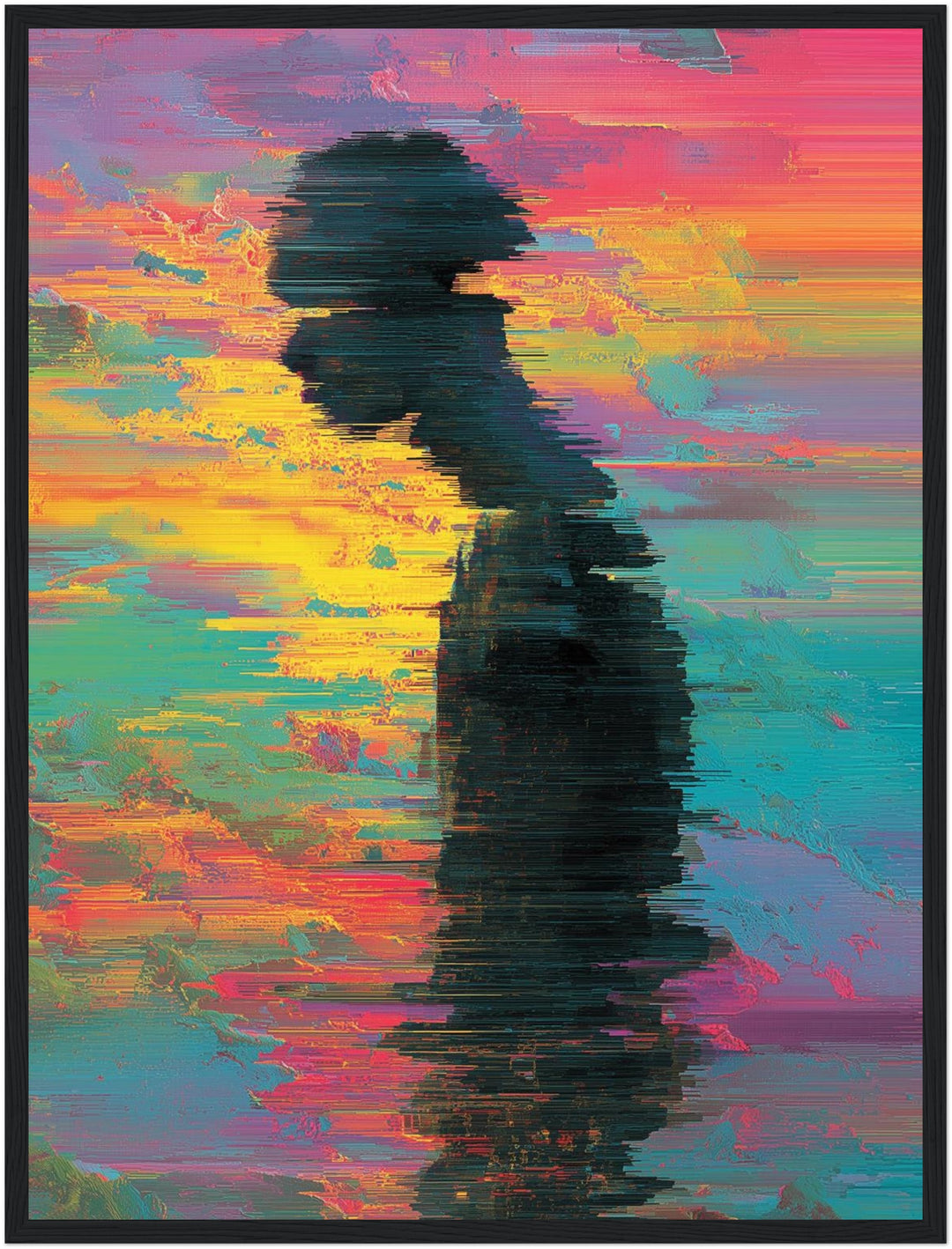 Fragmentierte Silhouette Poster abstrakt – mattes Kunstdruck-Papier – Ansicht 5