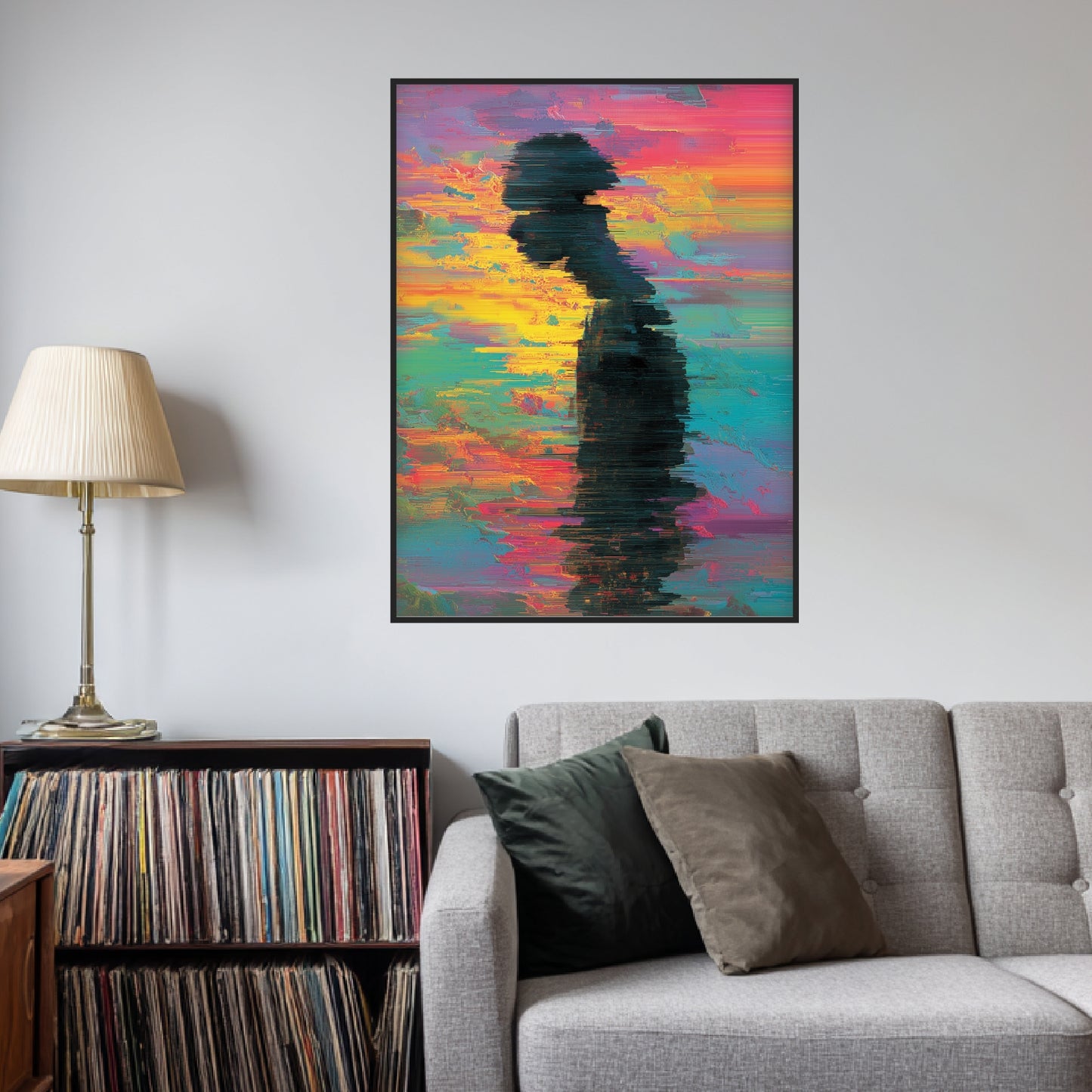 Fragmentierte Silhouette Poster